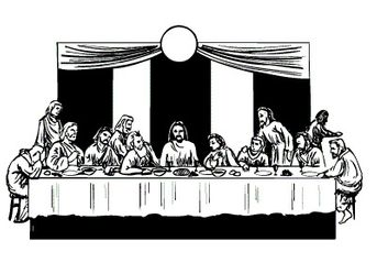Jesu siste måltid der han innstiftet nattverden